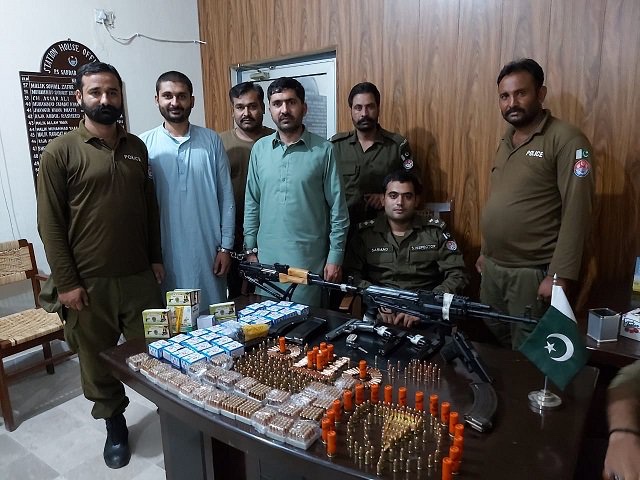 Huge cache of arms seized, two suspects arrested in Rawalpindi raid
