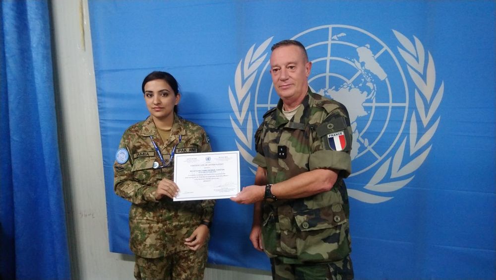 Pakistan’s Major Samia Rehman wins UN’s SRSG certificate of the year