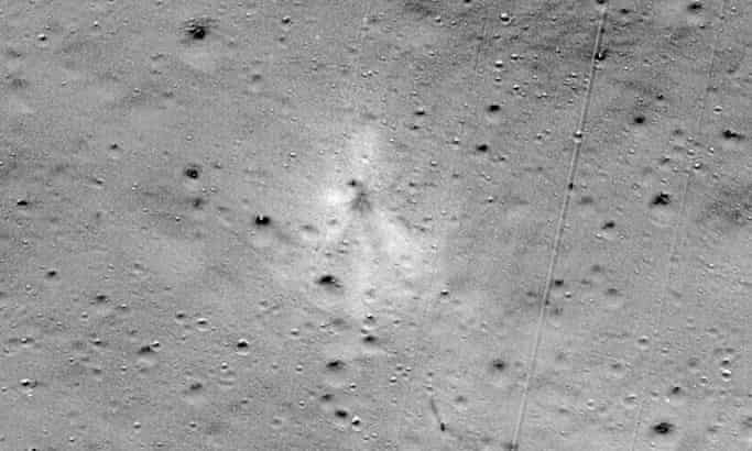 Wreckage of India's Chandrayaan-2 mission spotted on moon by Nasa satellite
