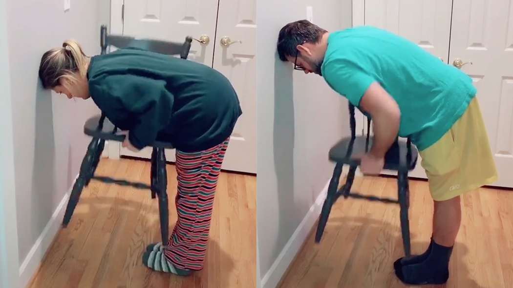 Can you do this chair challenge? Apparently, men cannot
