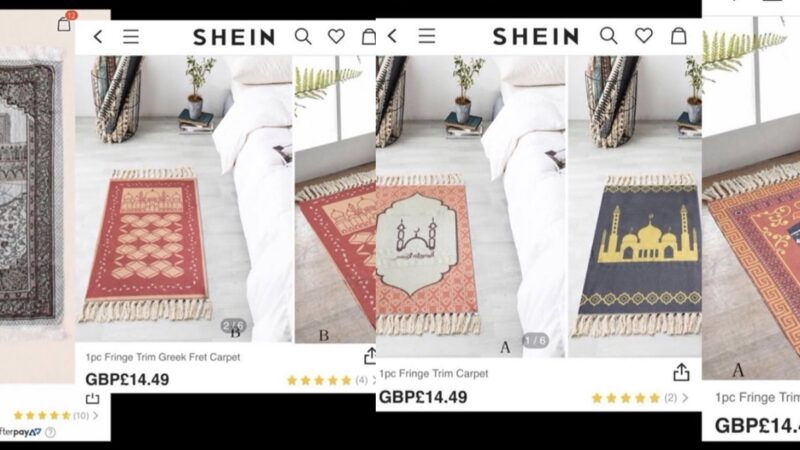 Chinese brand Shein under fire for selling Namaz mats as casual carpets