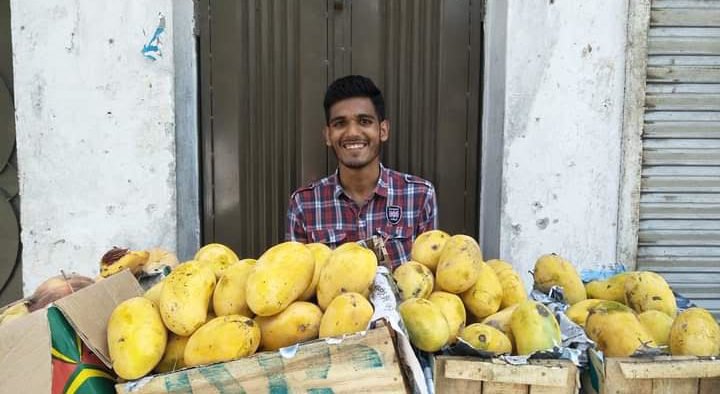 Engineering graduate fron NUST forced to set up fruit stall due to lockdown