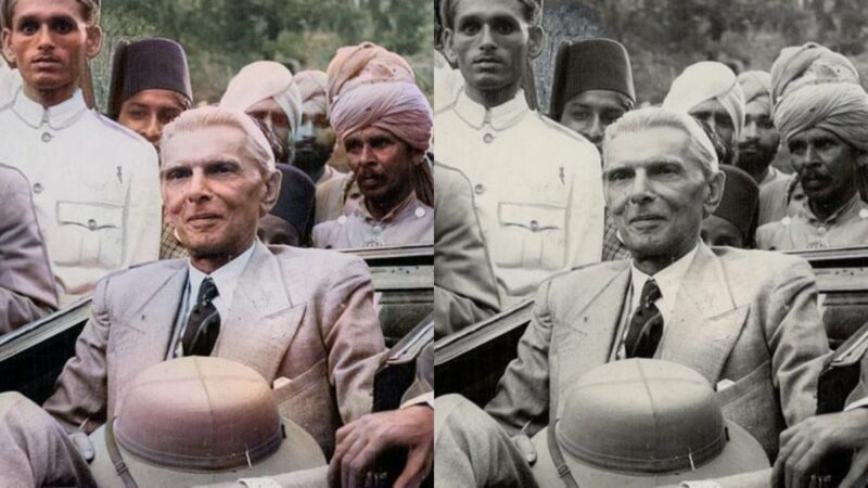 Pakistani woman uses AI to add colors to black and white historical pictures