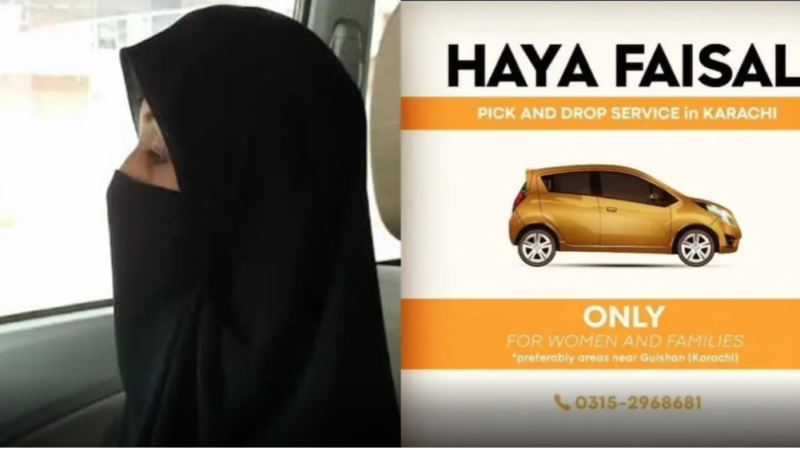 Haya Faisal, cab driver from Karachi motivates the country with her resolute courage