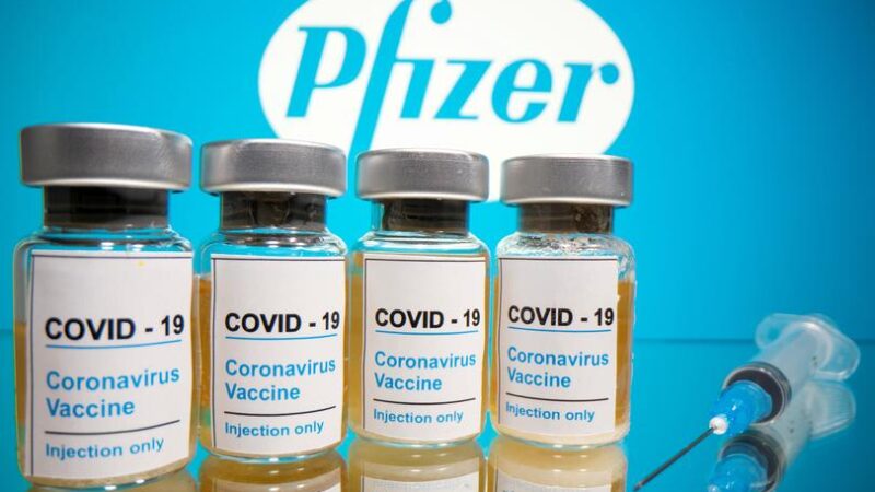 Pfizer announced positive early results from its coronavirus vaccine trial