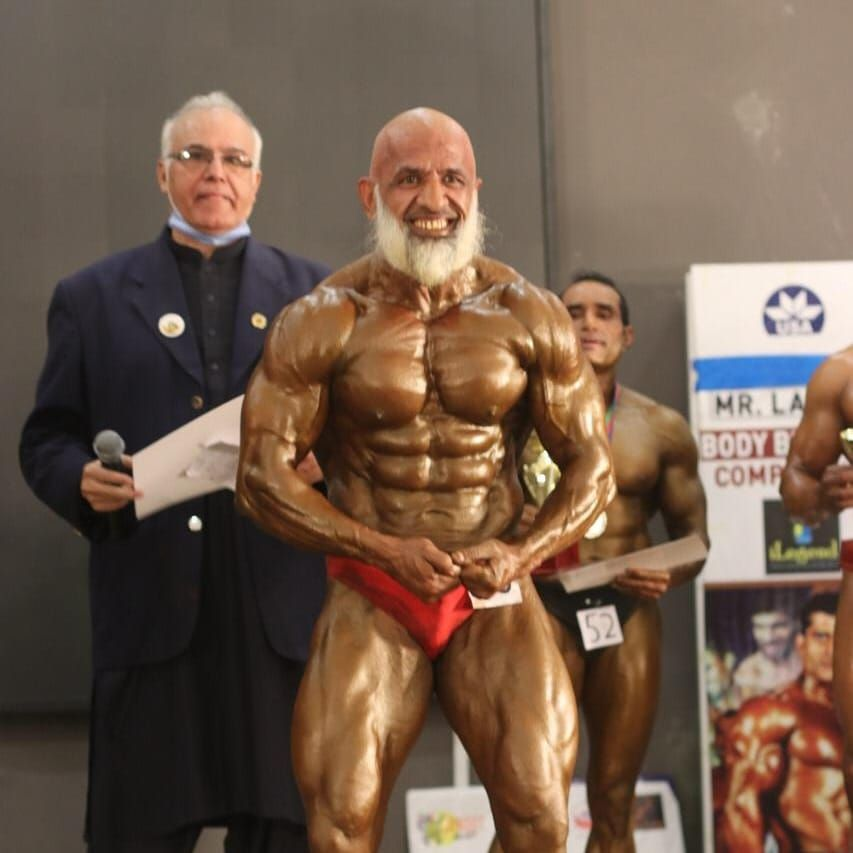 Giving youngsters a run for their money:  60 year old wins Mr. Pakistan bodybuilding competition