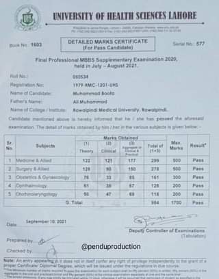 Muhammad Boota from Rawalpindi passes MBBS in 42 years after 84 attempts