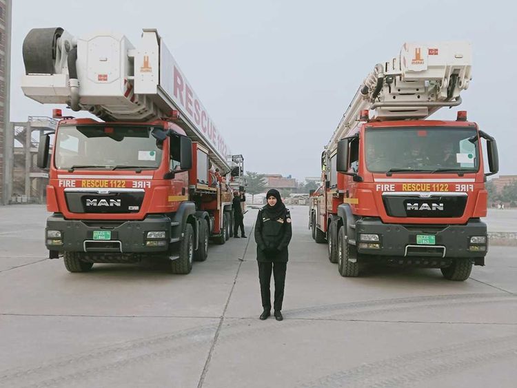 Shazia Parveen is Pakistan’s first female firefighter