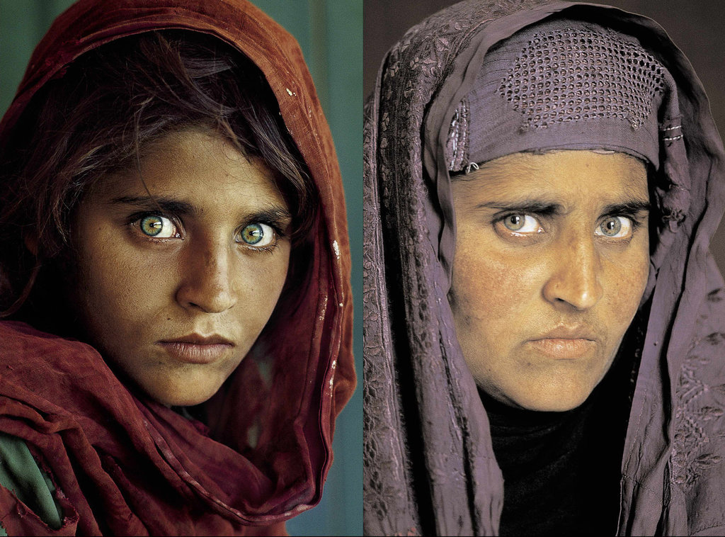 National Geographic’s famous green-eyed ‘Afghan Girl’ has made her way to Italy