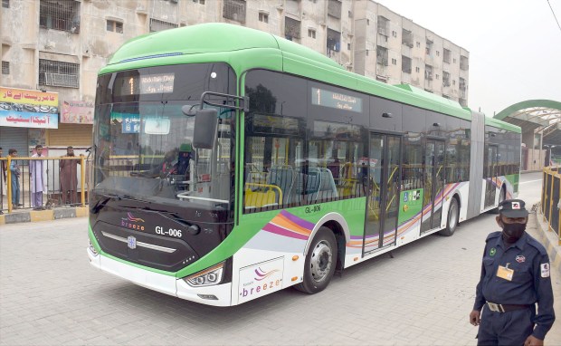 Japanese consul general in Karachi travels on newly inaugurated Green Line Bus Service