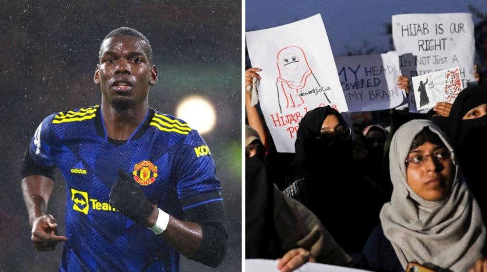 French football star, Paul Pogba voices support for Muslim girls under persecution in India 