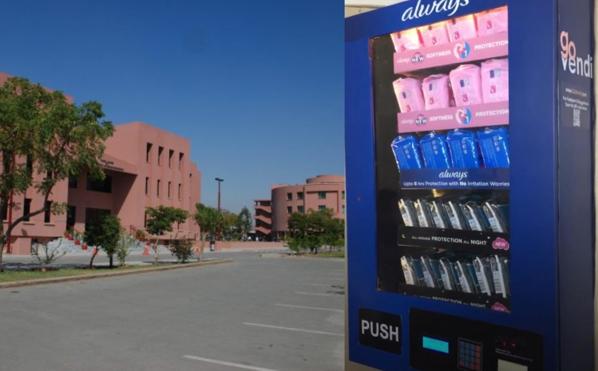 IoBM students install Sanitary napkins vending machine for women on campus