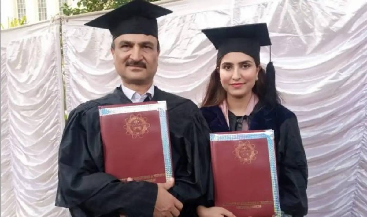 Father-Daughter duo from Peshawar obtain PhD on same day
