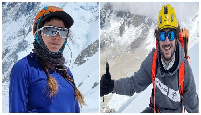 Pakistani climbers Naila Kiani and Shehroze Kashif hit new milestones