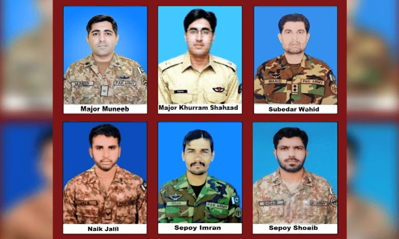 6 Pakistan Army officials martyred in Harnai helicopter crash